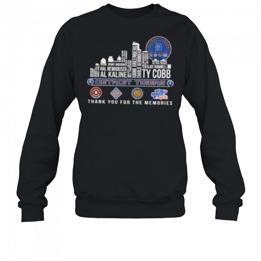 Detroit Tigers 2025 thank you for the memories players names city skyline Shirt Sweatshirt
