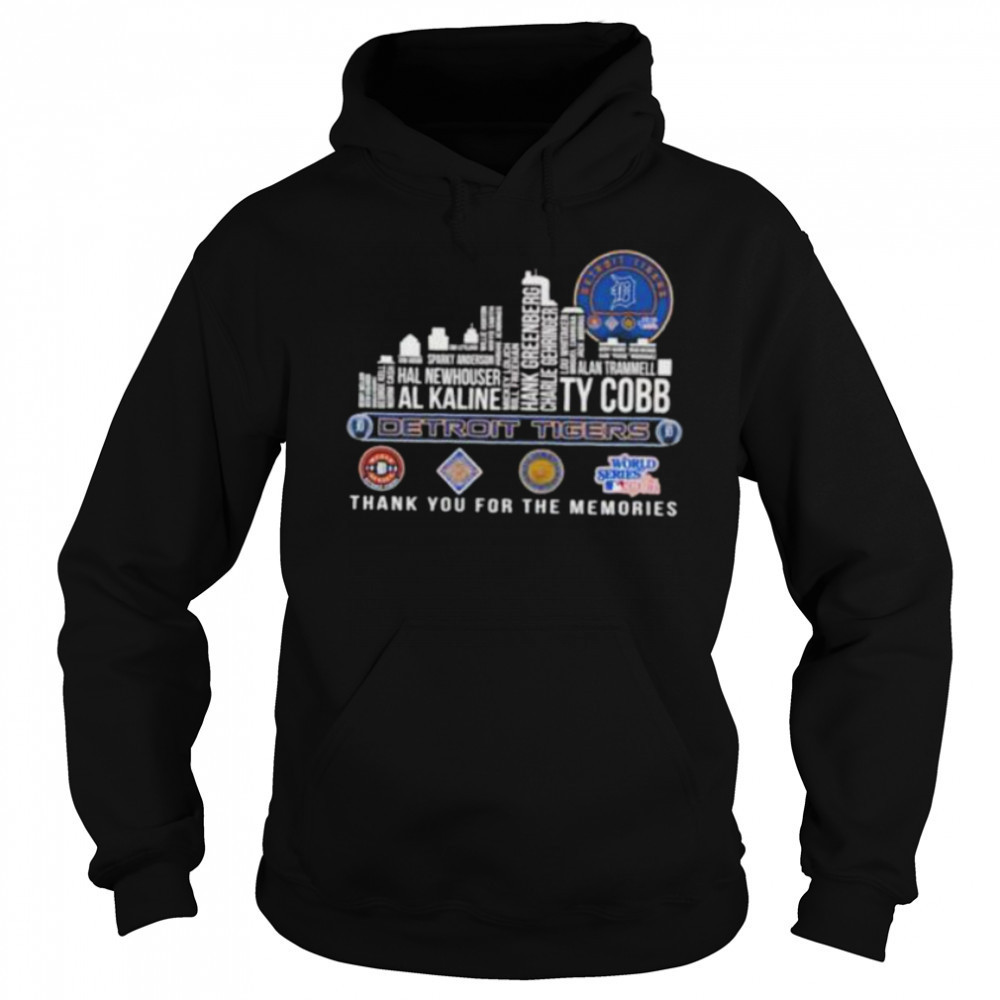 Detroit Tigers 2025 thank you for the memories players names city skyline Shirt Sweatshirt