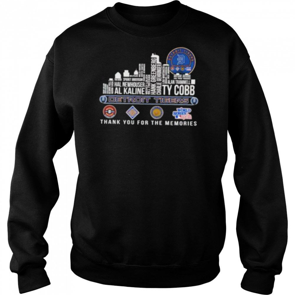 Detroit Tigers 2025 thank you for the memories players names city skyline Shirt Hoodie