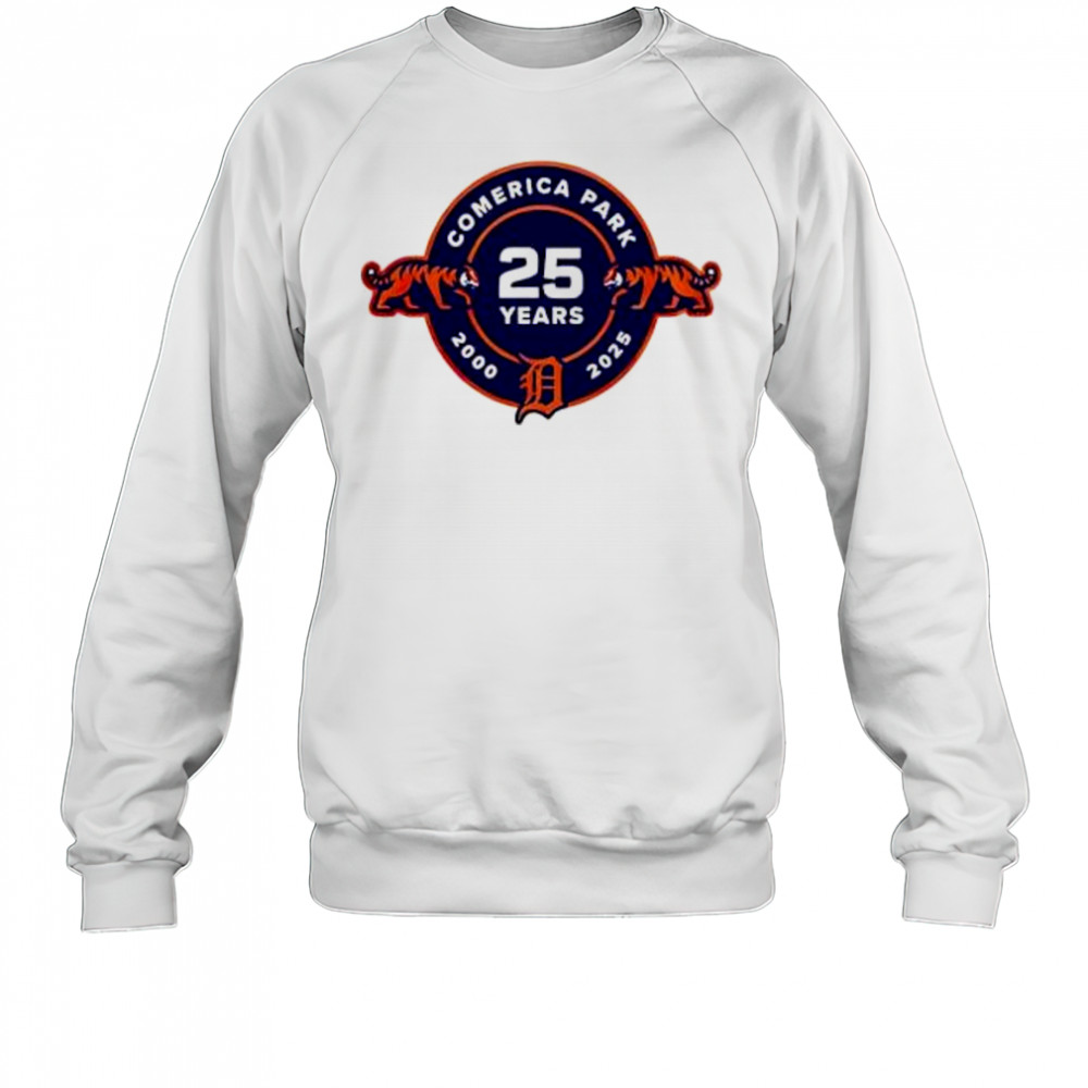 Detroit tigers 25th anniversary of comerica park shirt Sweatshirt
