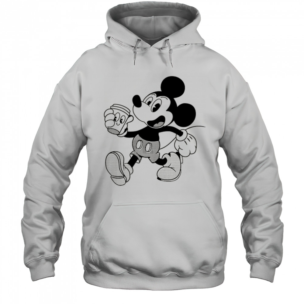 Disney Mickey Mouse and Coffee shirt Hoodie