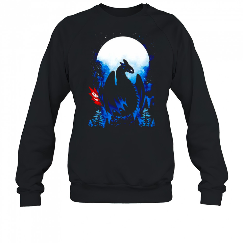 Dragon in the Moonlight Toothless shirt Sweatshirt