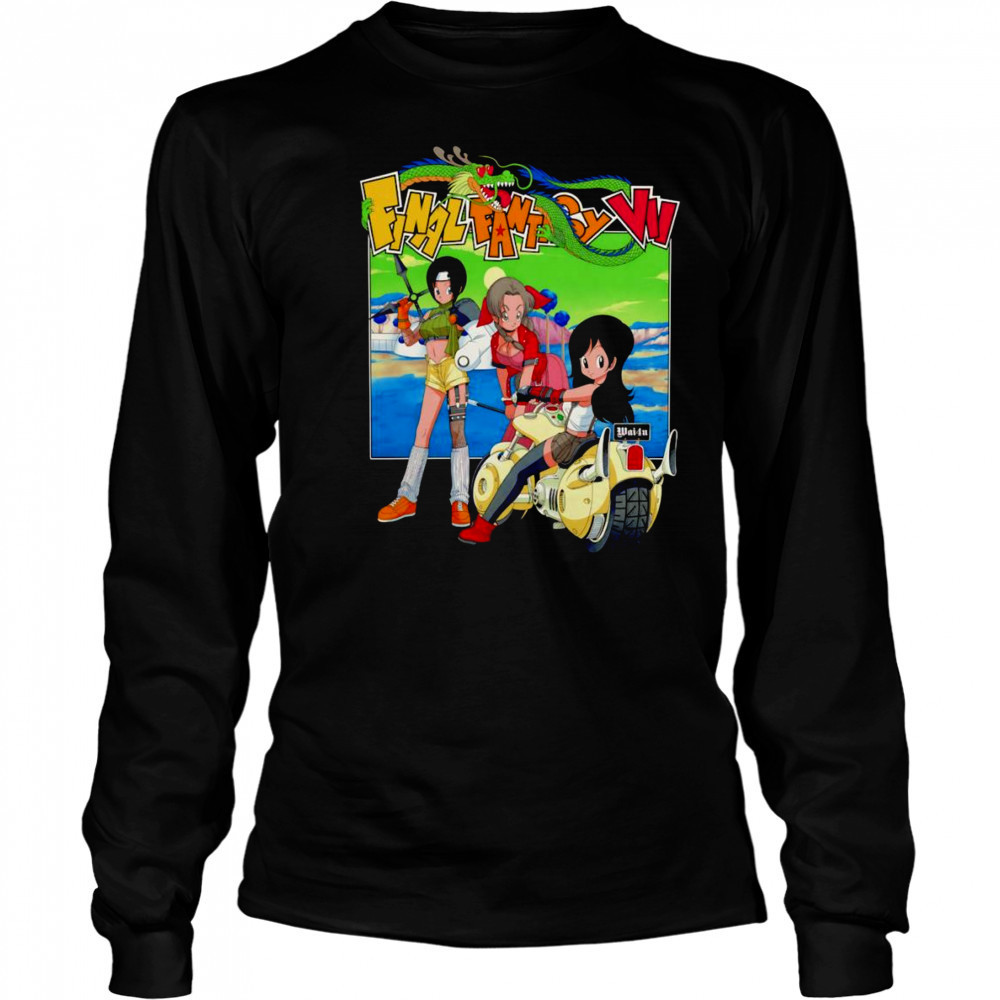 Final Fantasy VII x Dragon Ball shirt Long Sleeved