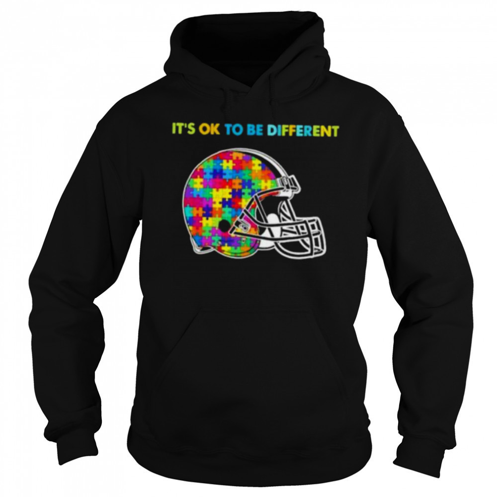 Football Helmet Autism awareness It’s ok to be different Shirt Sweatshirt