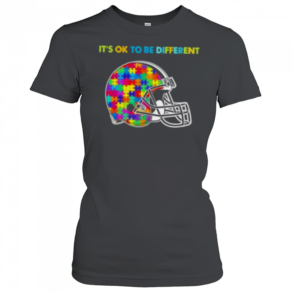 Football Helmet Autism awareness It’s ok to be different Shirt Women's T-shirt