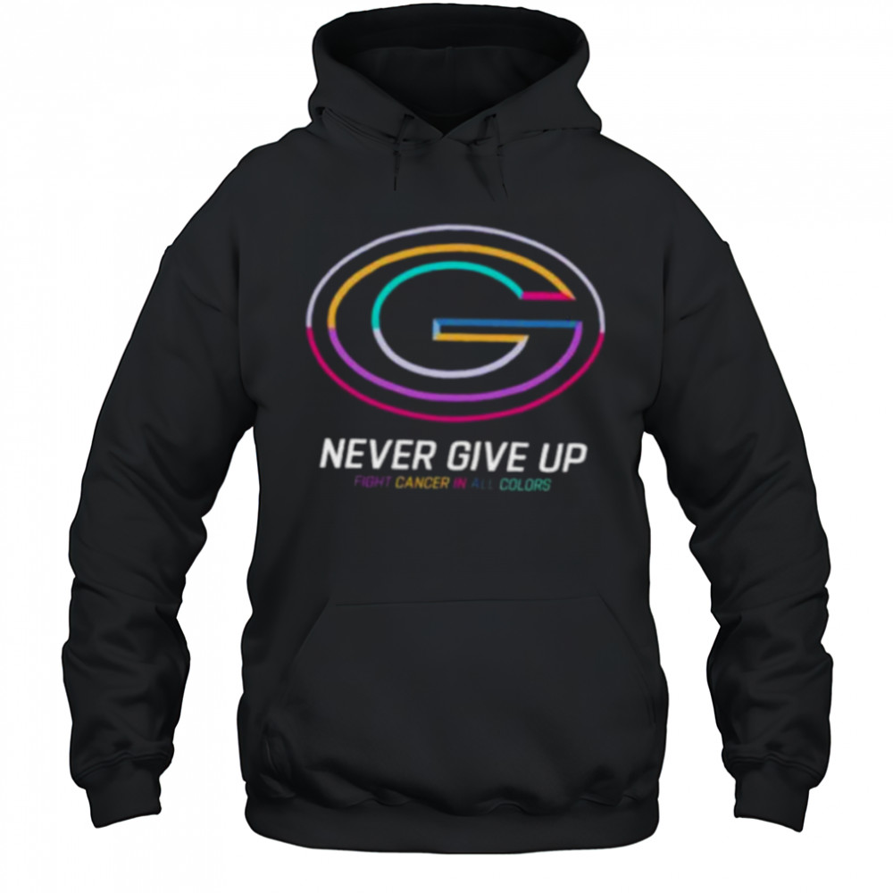 Green Bay Packers never give up Fight Cancer in all colors Shirt Hoodie
