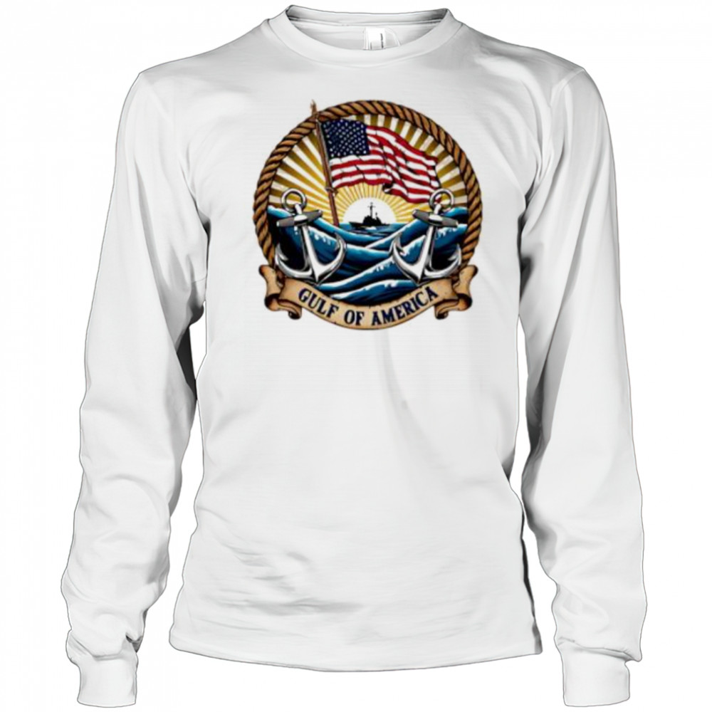 Gulf of America anchor shirt Long Sleeved
