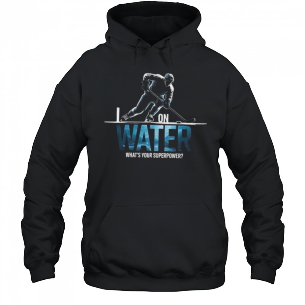 Hockey Player Superpower Funny Ice Skater Slapshot Sport Fan Long Sleeve Shirt Hoodie