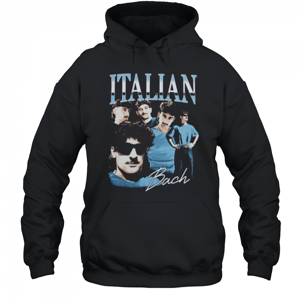 ItalianBach ItalianBach Beach Black T-Shirt Hoodie