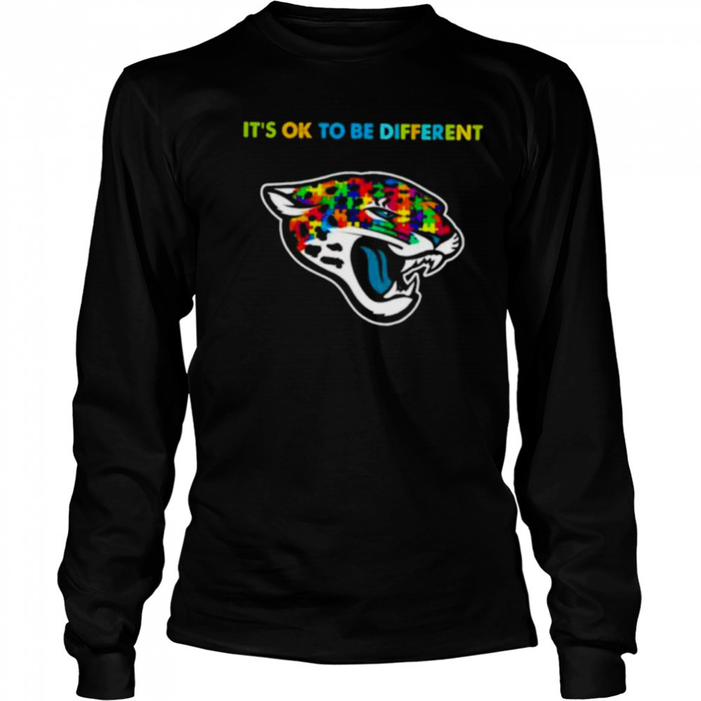 Jacksonville Jaguars Autism it’s ok to be different Shirt Long Sleeved
