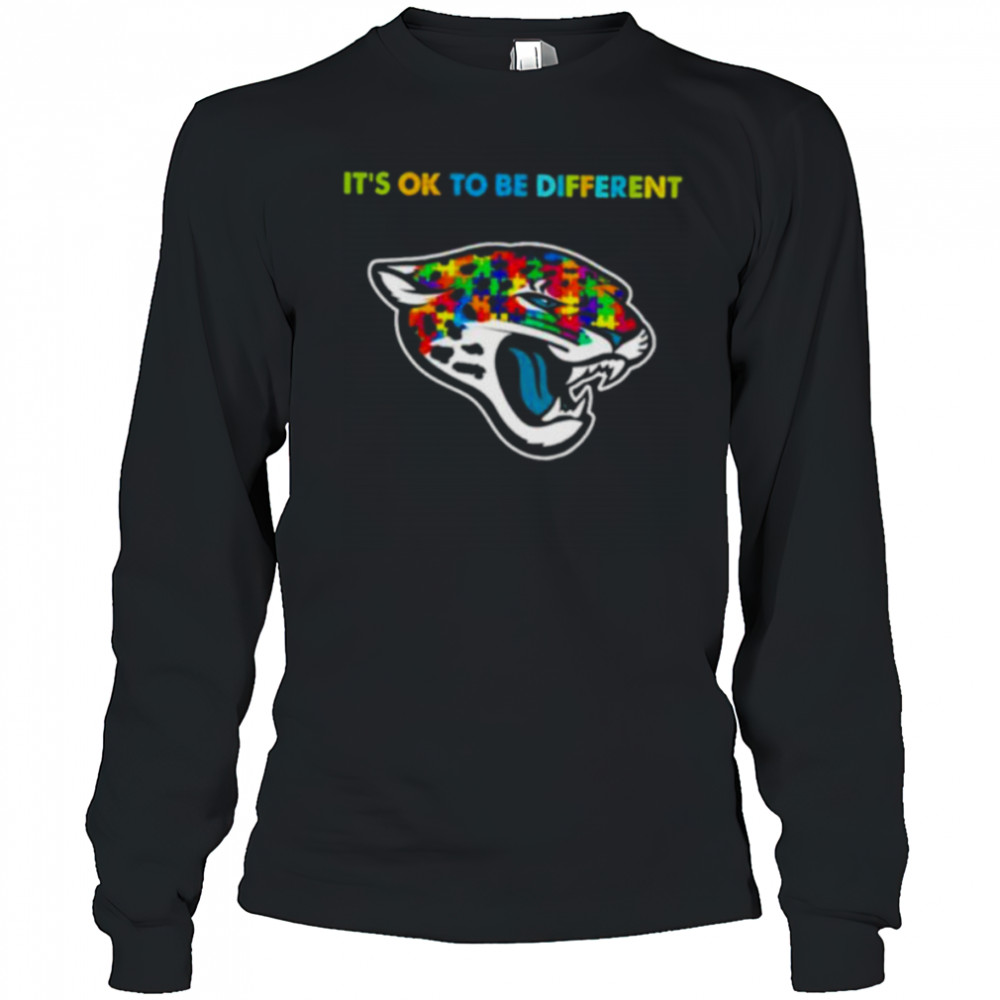 Jacksonville Jaguars Autism it’s ok to be different Shirt Long Sleeved