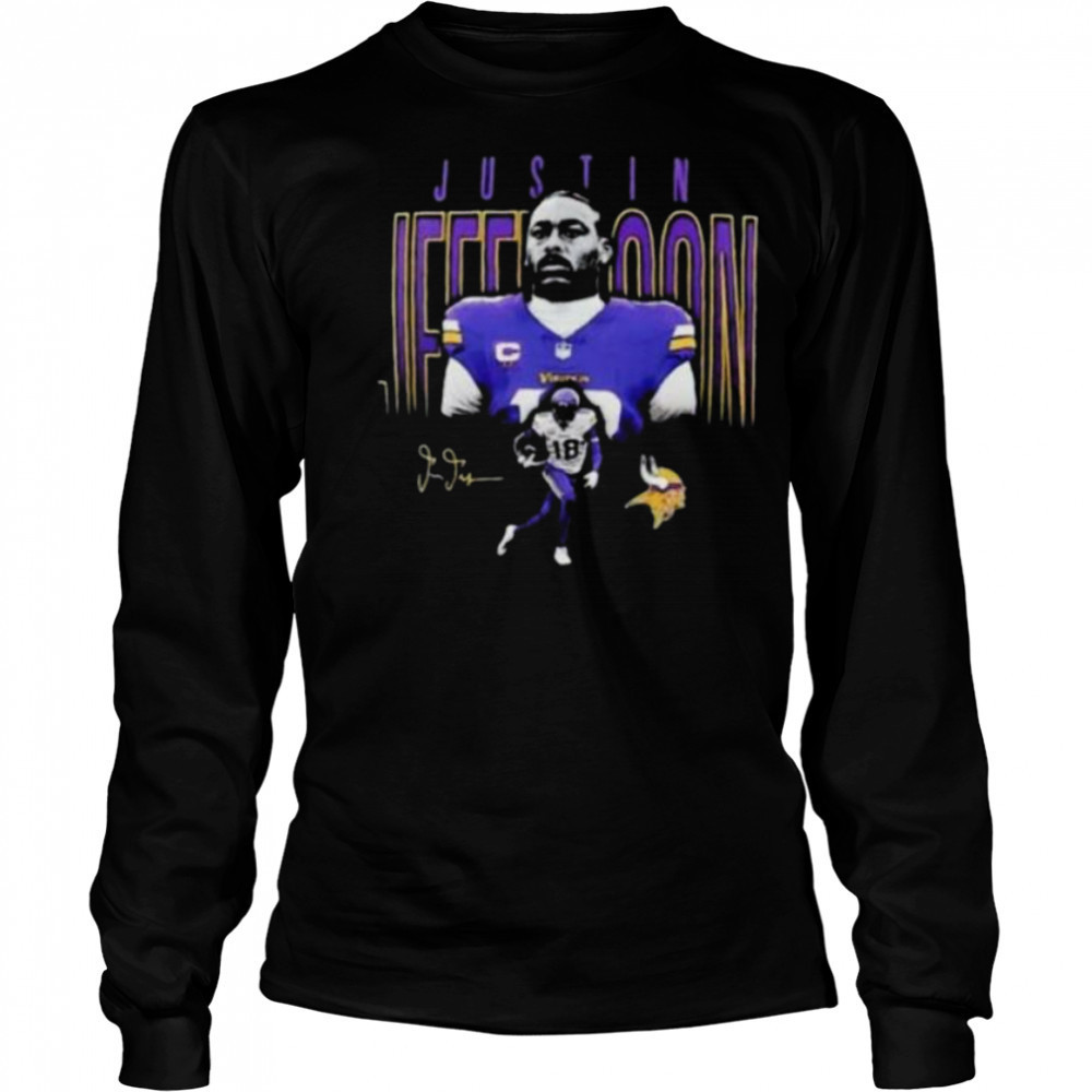Justin Jefferson humble shadow Minnesota Vikings Shirt Long Sleeved