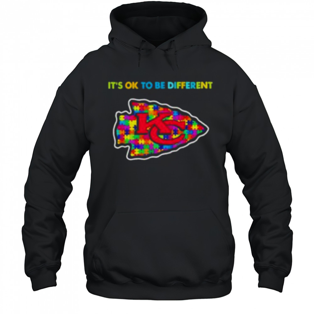 Kansas City Chiefs x Autism awareness it’s ok to be different Shirt Hoodie