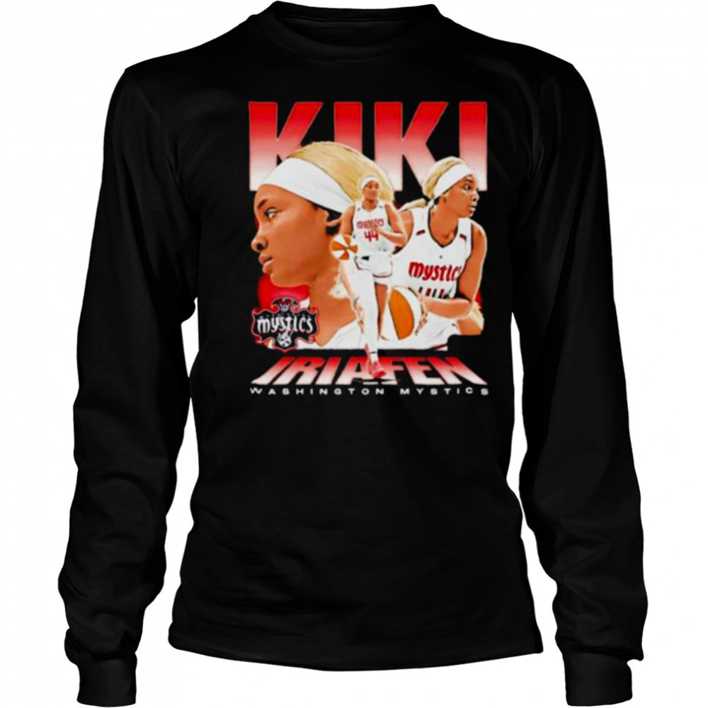 Kiki Iriafen picture collage Washington Mystics Shirt Long Sleeved