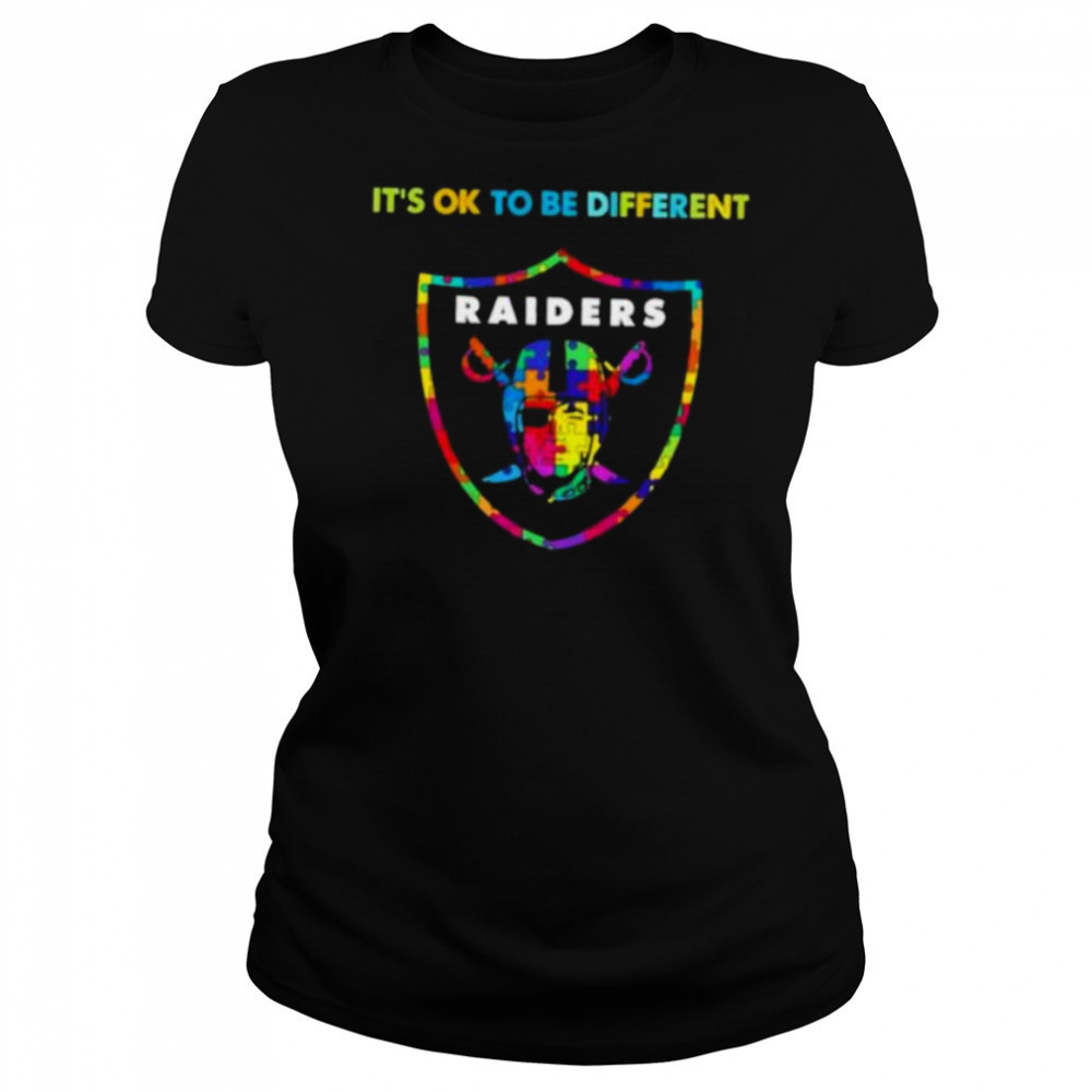 Las Vegas Raiders Autism awareness It’s ok to be different Shirt Women's T-shirt