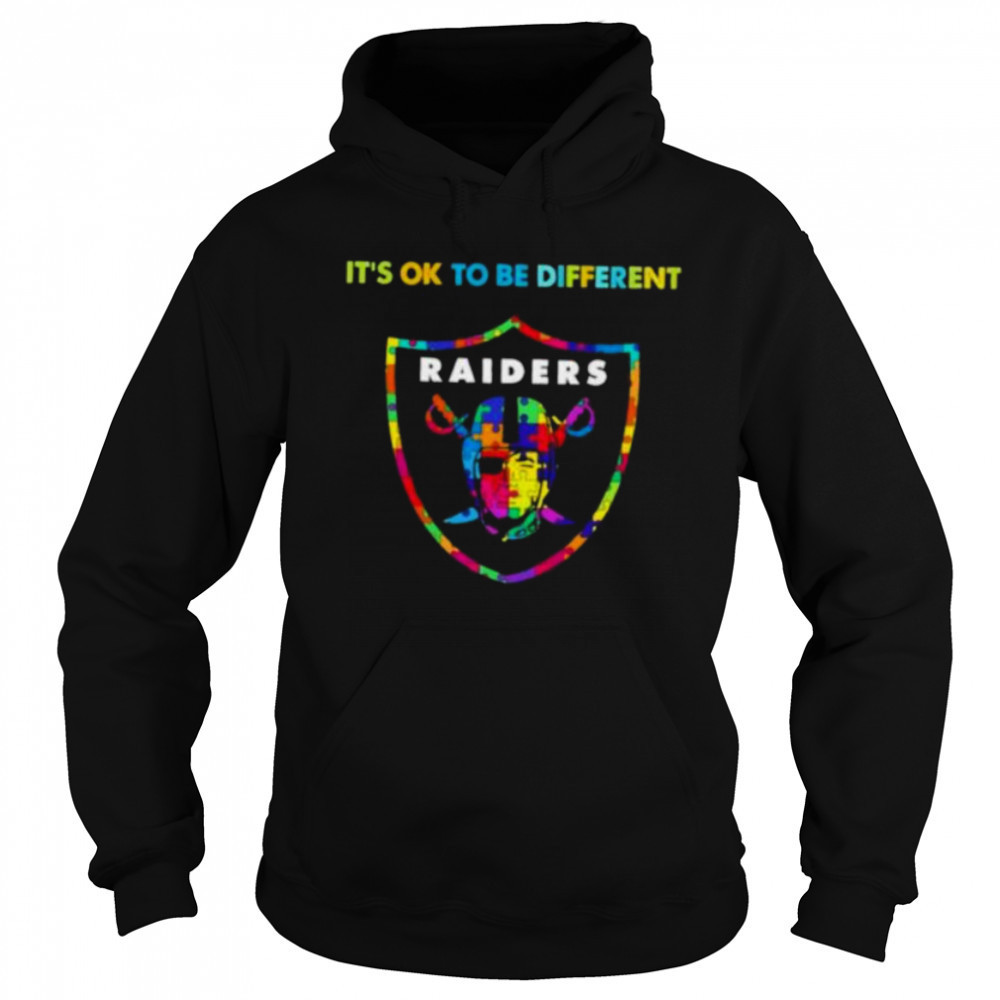 Las Vegas Raiders Autism awareness It’s ok to be different Shirt Sweatshirt