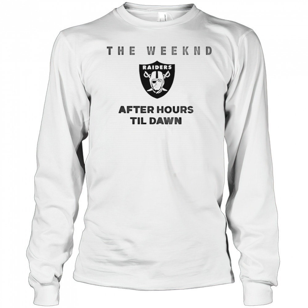 Las Vegas Raiders The Weeknd After Hours Til Dawn 2025 T-Shirt Long Sleeved