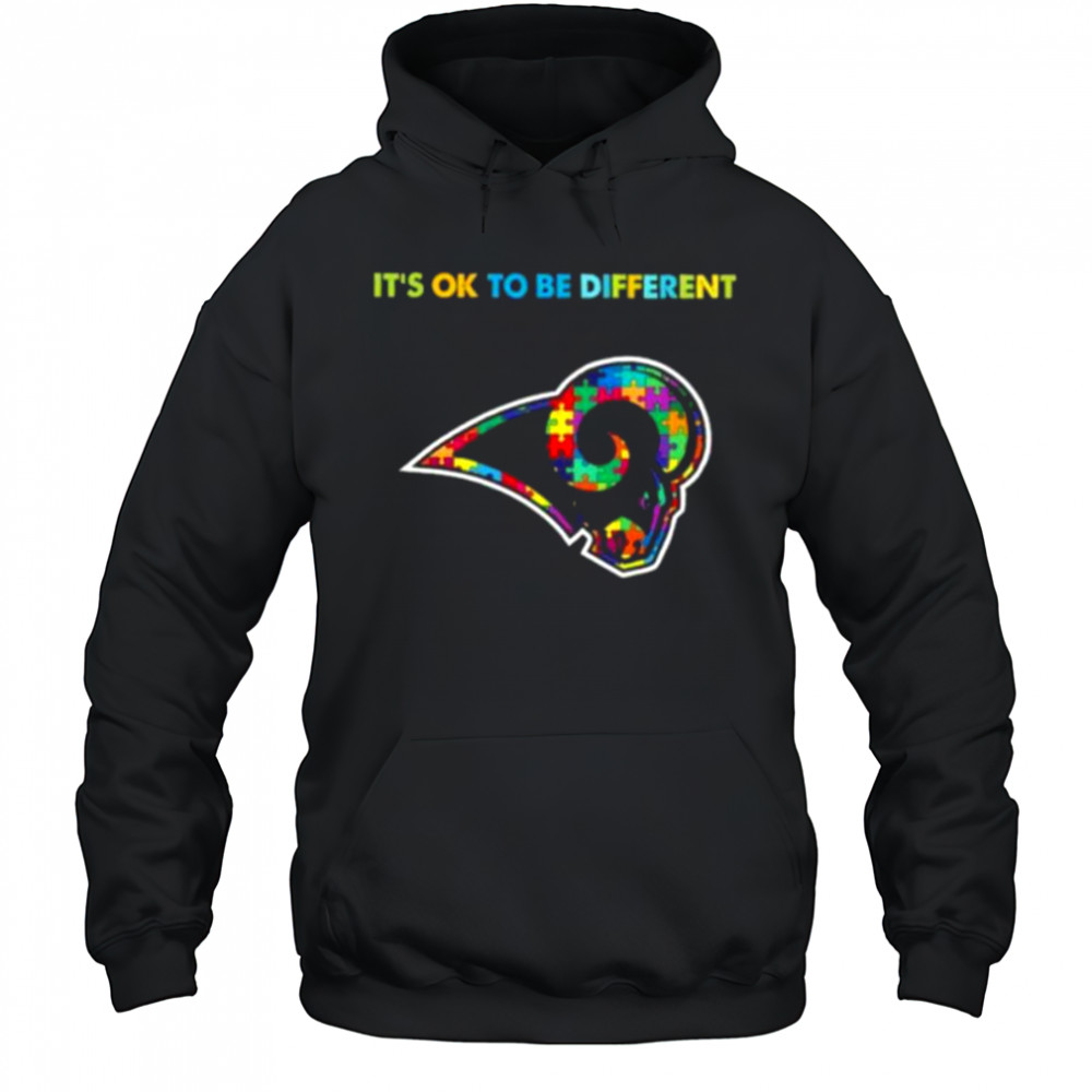 Los Angeles Rams Autism awareness It’s ok to be different Shirt Hoodie