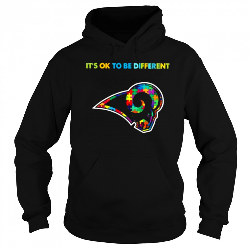 Los Angeles Rams Autism awareness It’s ok to be different Shirt Sweatshirt