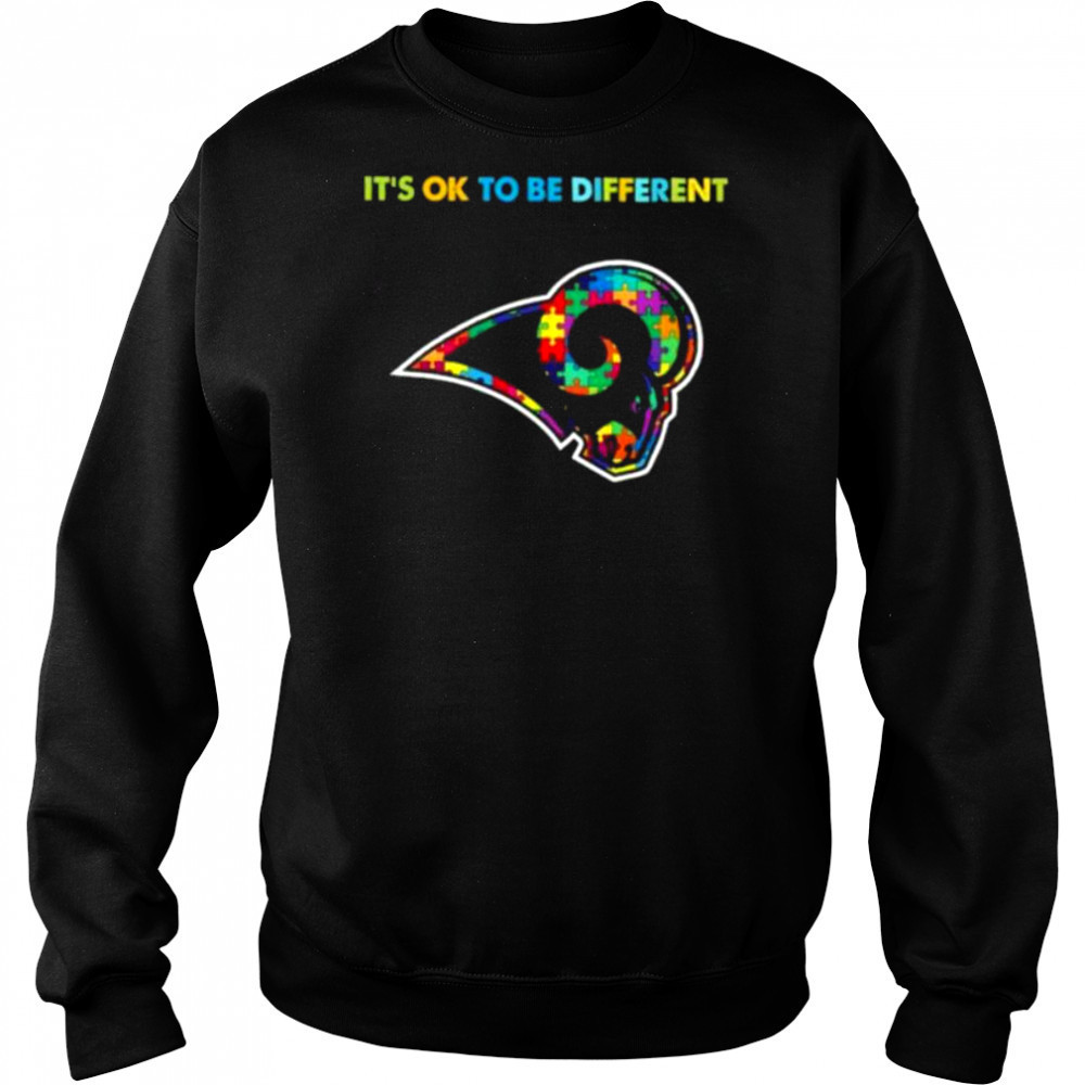 Los Angeles Rams Autism awareness It’s ok to be different Shirt Hoodie