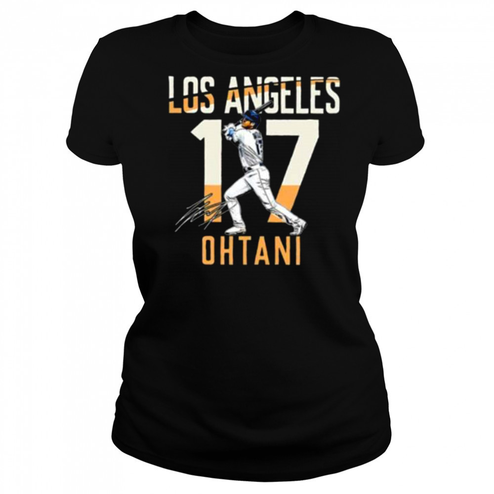 Los Angeles Shohei Ohtani 17 City Connect player autographed Shirt Women's T-shirt