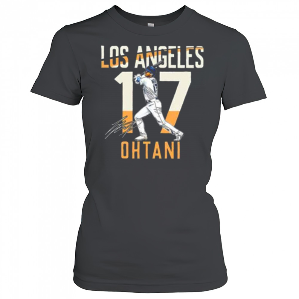 Los Angeles Shohei Ohtani 17 City Connect player autographed Shirt Women's T-shirt