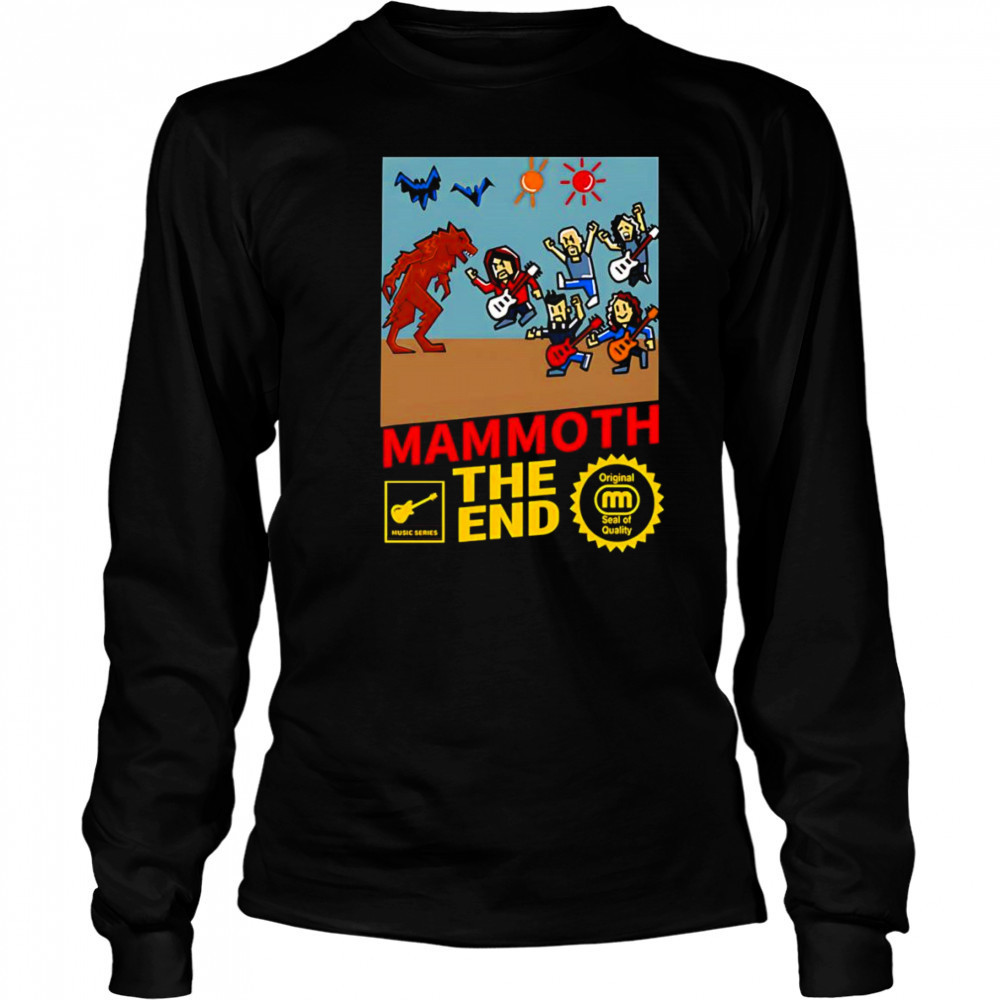 Mammoth the end 8-bit shirt Long Sleeved