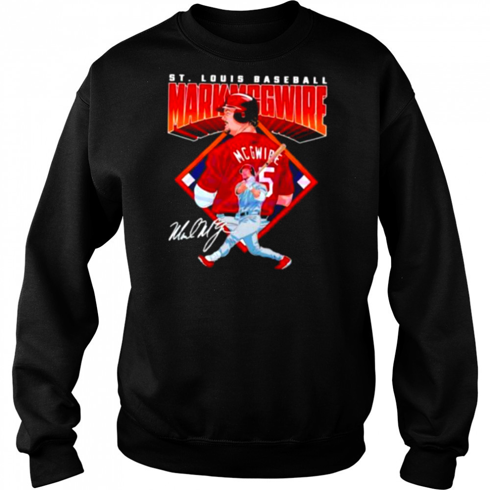 Mark Mcgwire St Louis Diamond Baseball Legend Signature Shirt Hoodie