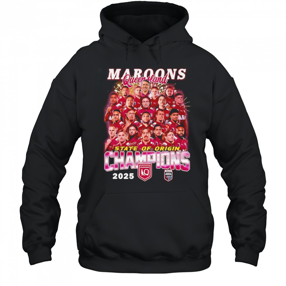 Maroons Queensland State of Origin Champions 2025 shirt Hoodie