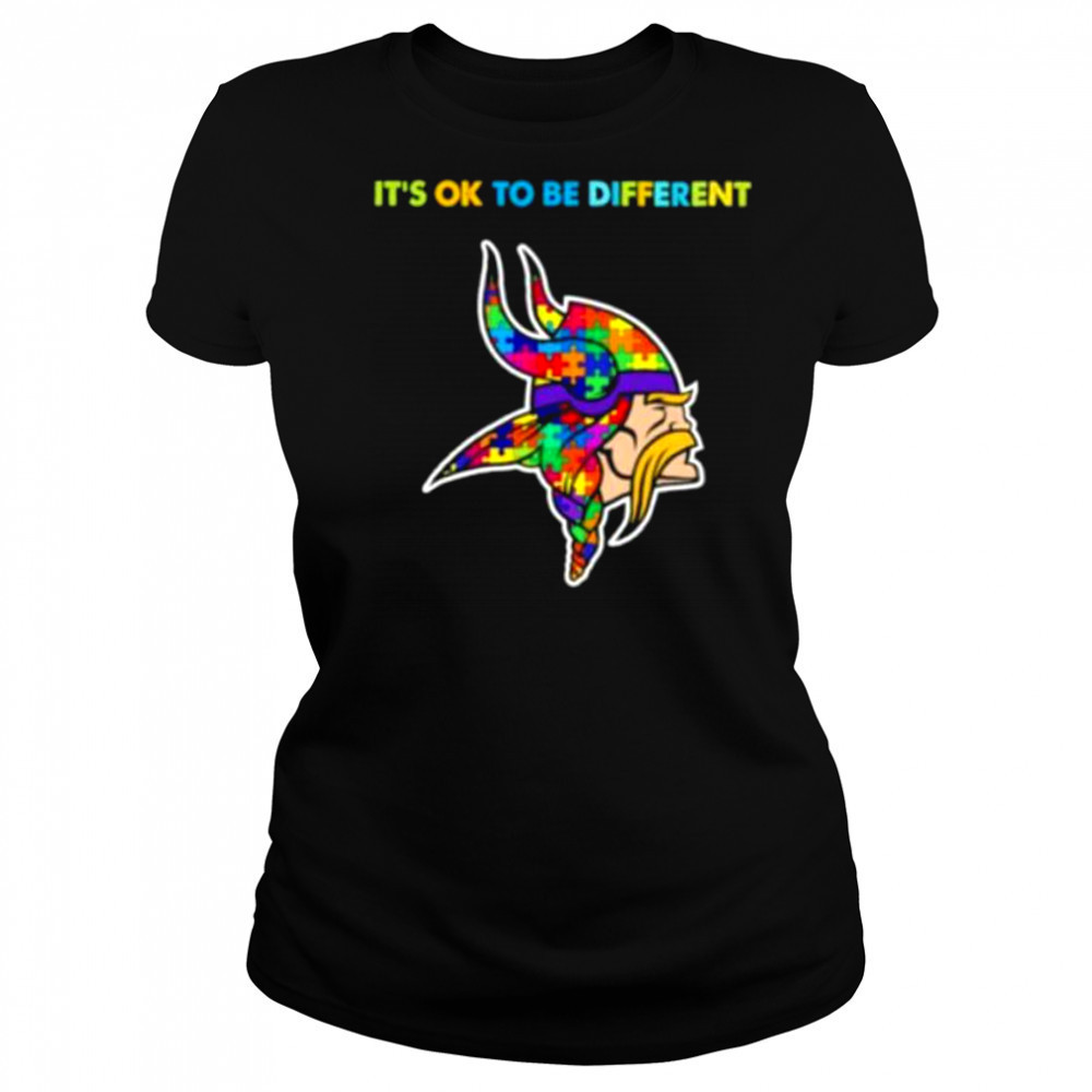 Minnesota Vikings x Autism awareness it’s ok to be different Shirt Women's T-shirt