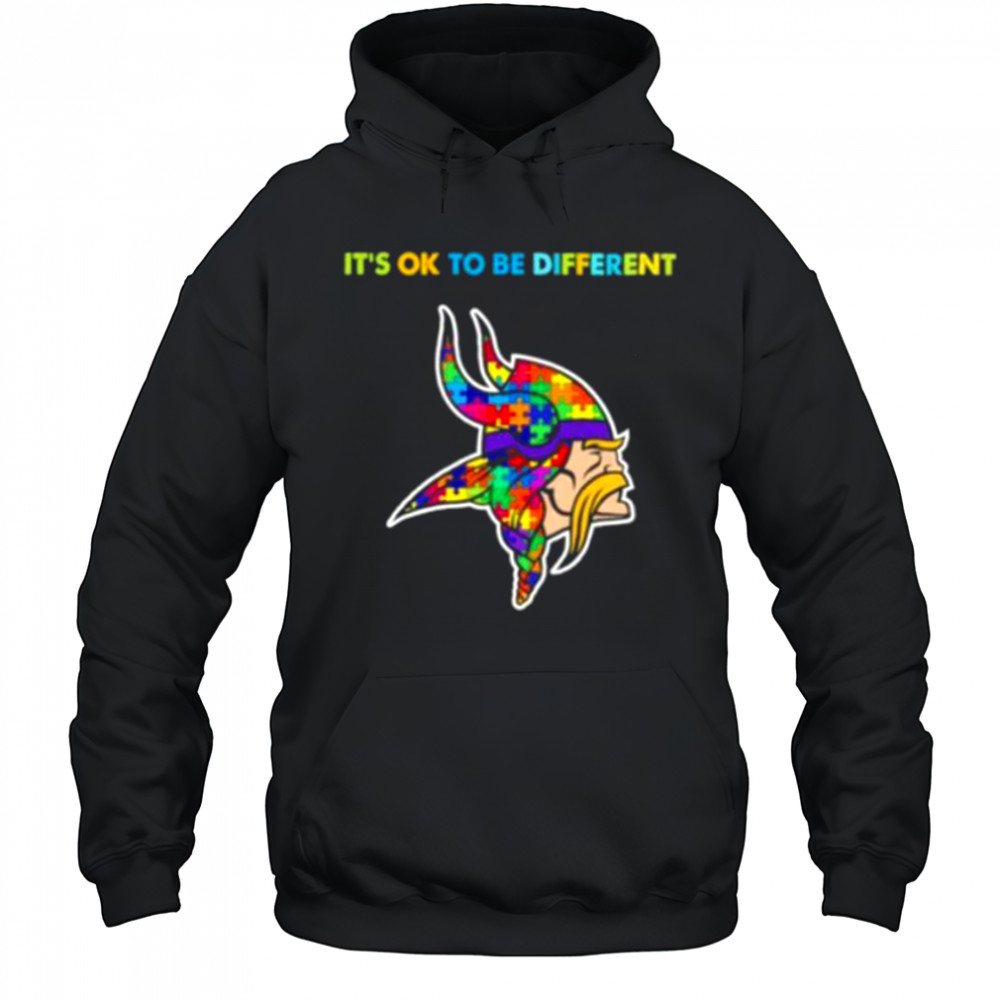 Minnesota Vikings x Autism awareness it’s ok to be different Shirt Hoodie