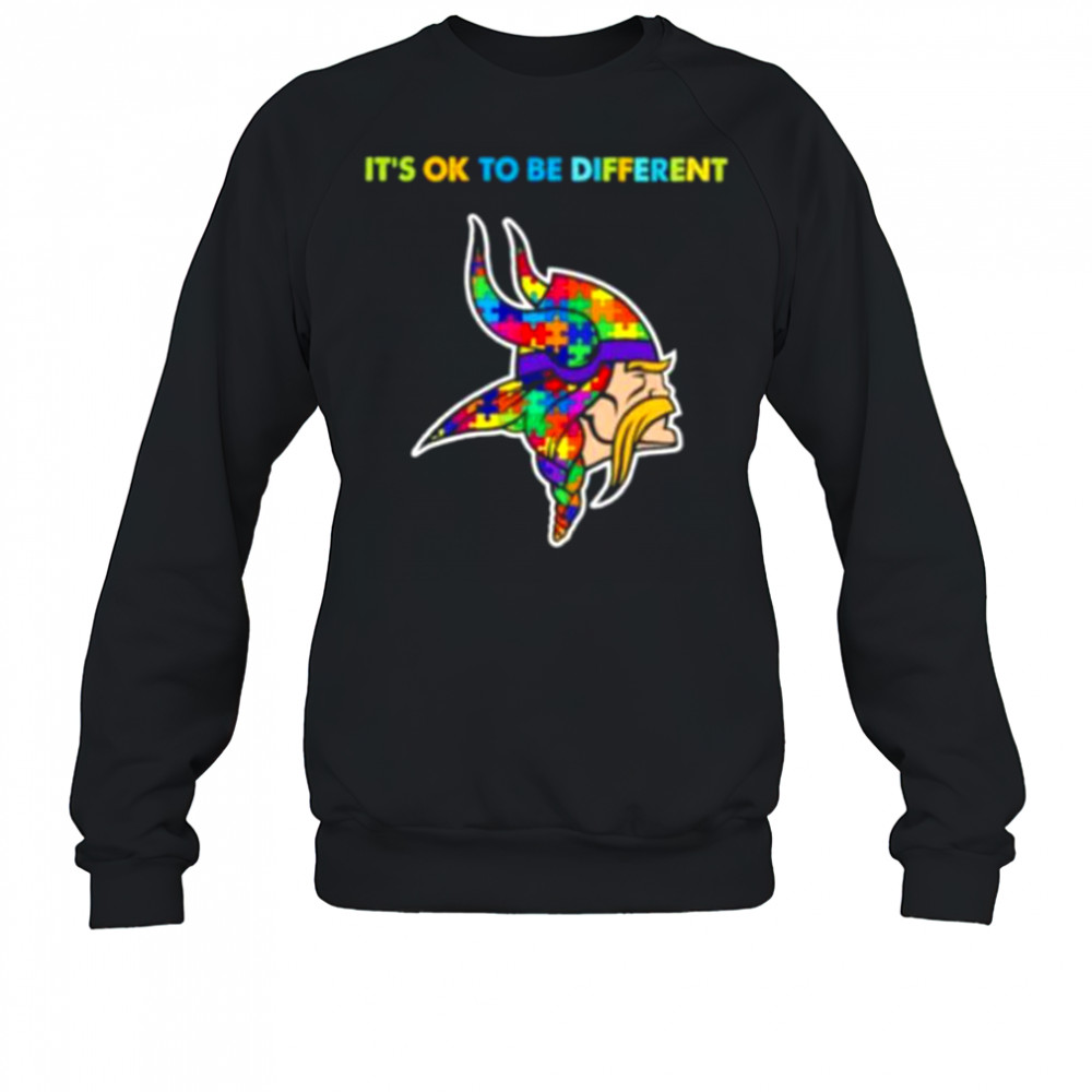 Minnesota Vikings x Autism awareness it’s ok to be different Shirt Sweatshirt
