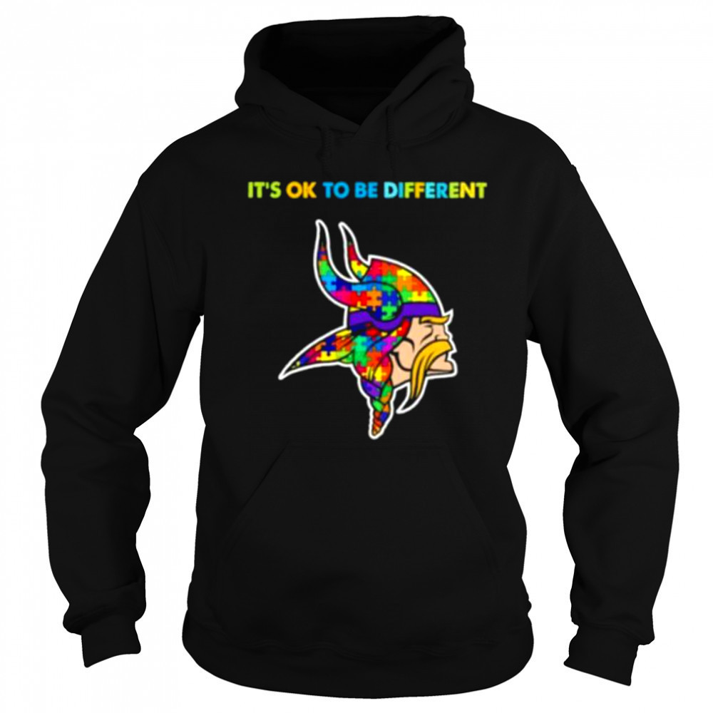 Minnesota Vikings x Autism awareness it’s ok to be different Shirt Sweatshirt