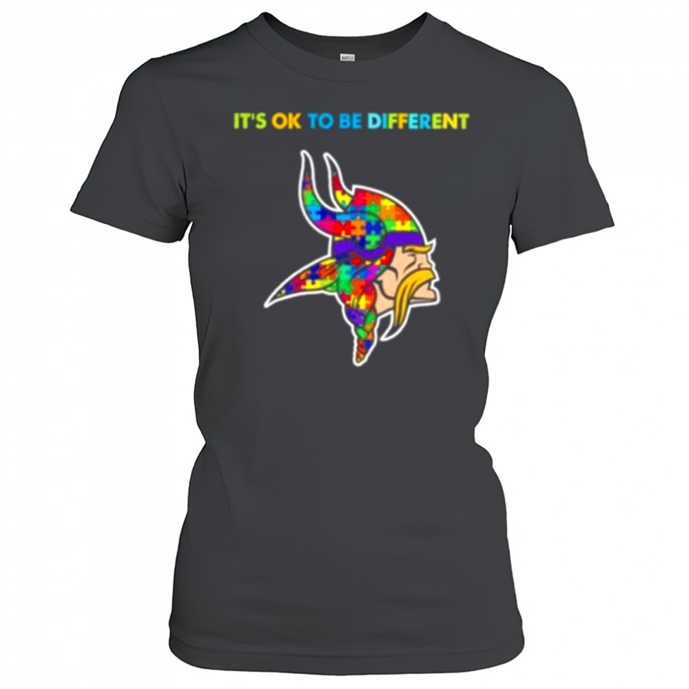 Minnesota Vikings x Autism awareness it’s ok to be different Shirt Women's T-shirt