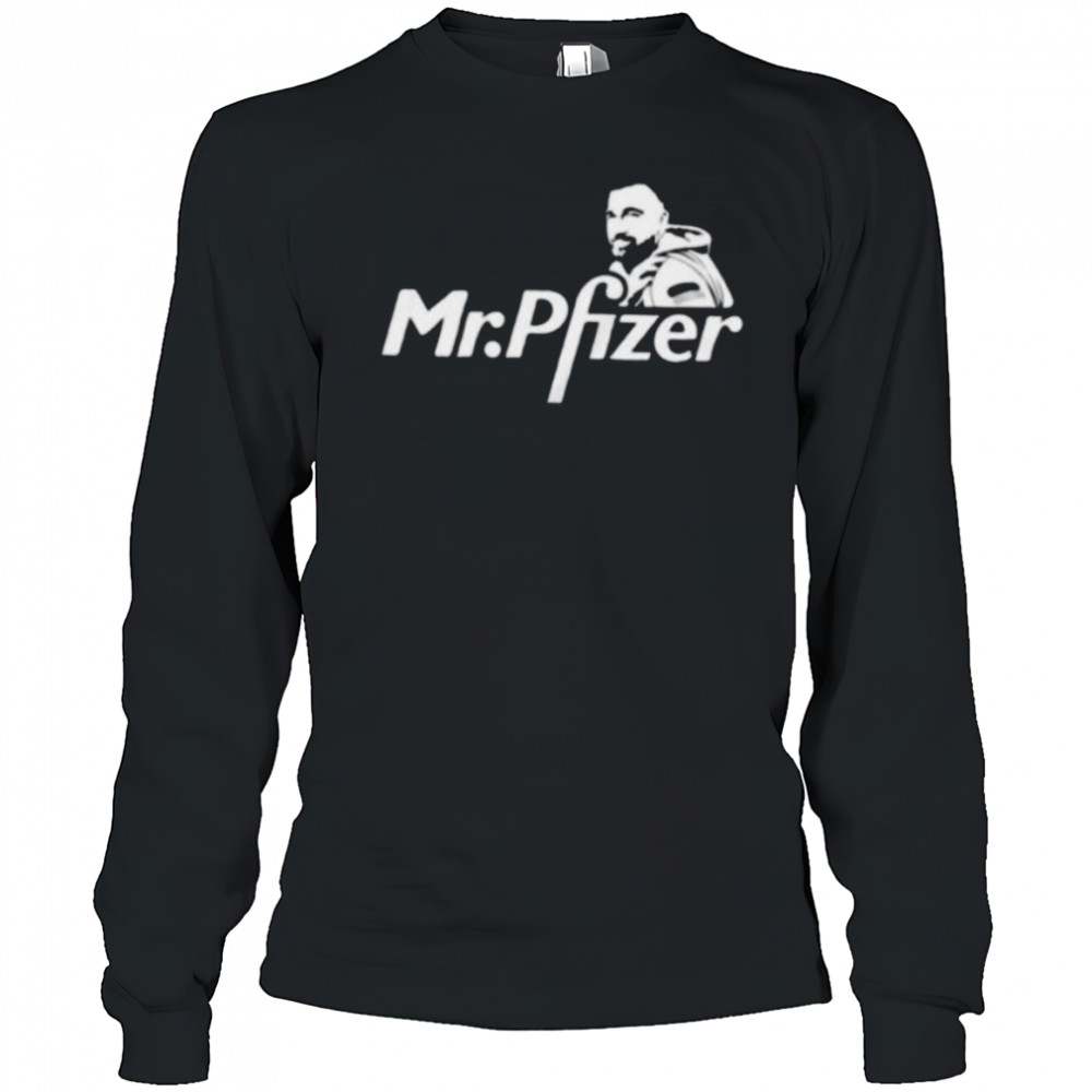 Mr. Pfizer Travis Kelce Kansas City Chiefs Shirt Long Sleeved