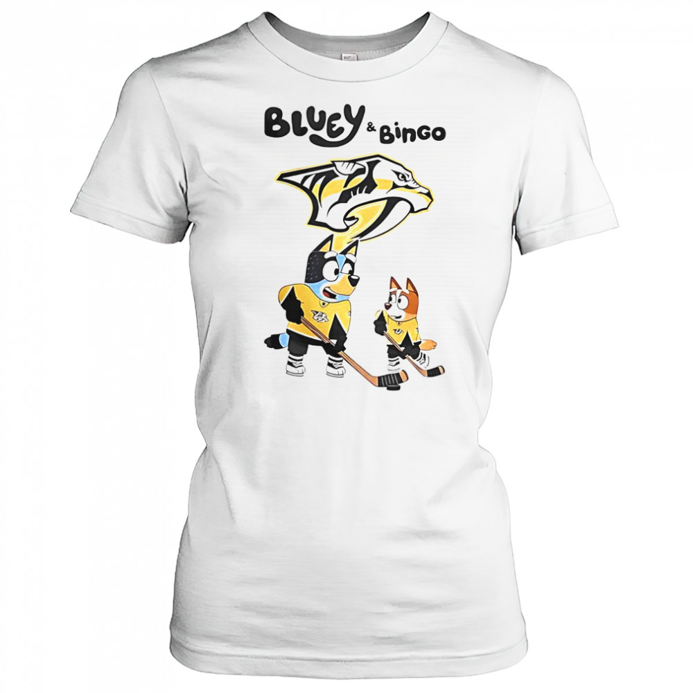Nashville Predators Bluey And Bingo 2025 Hockey T-Shirt Women's T-shirt