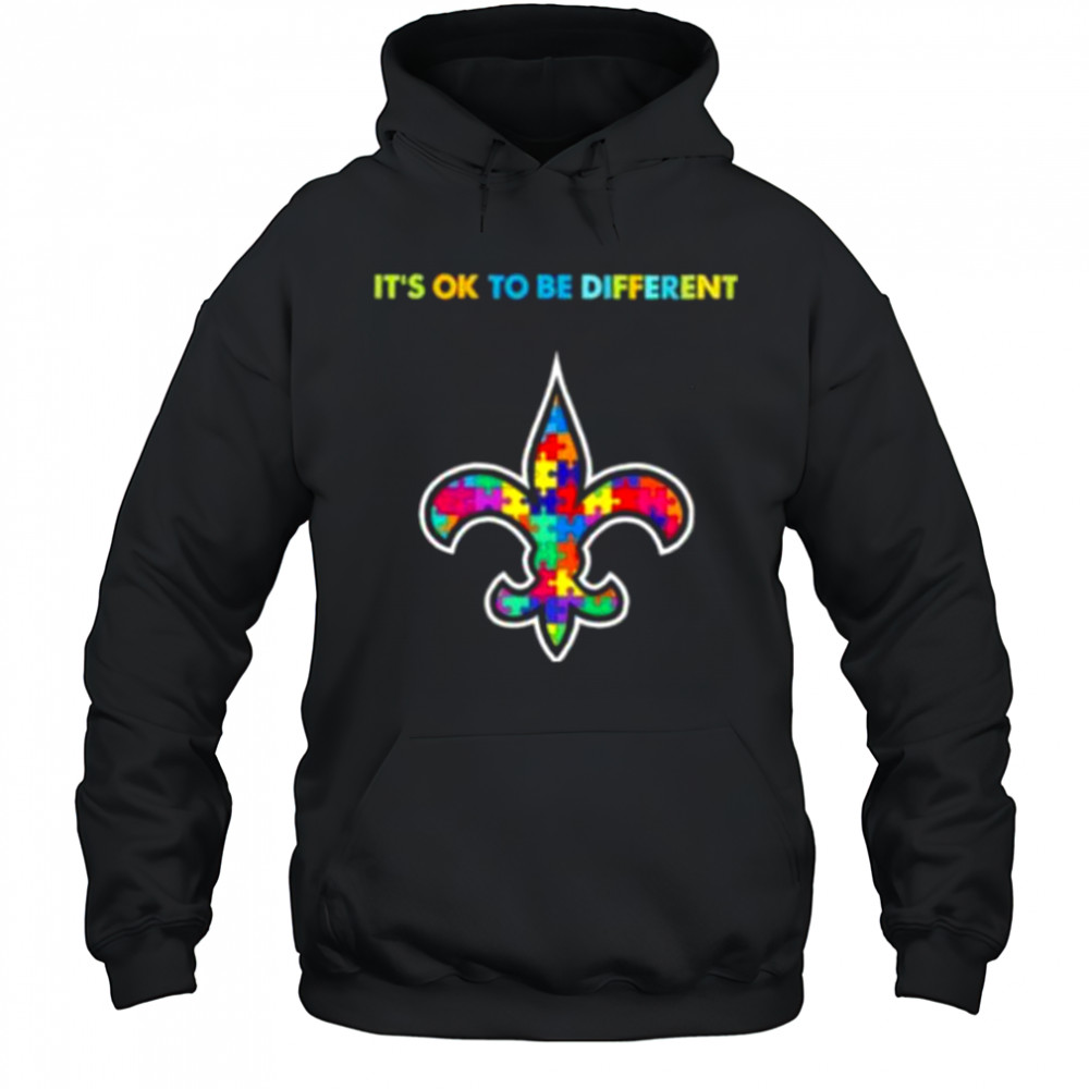 New Orleans Saints Autism awareness It’s ok to be different Shirt Hoodie