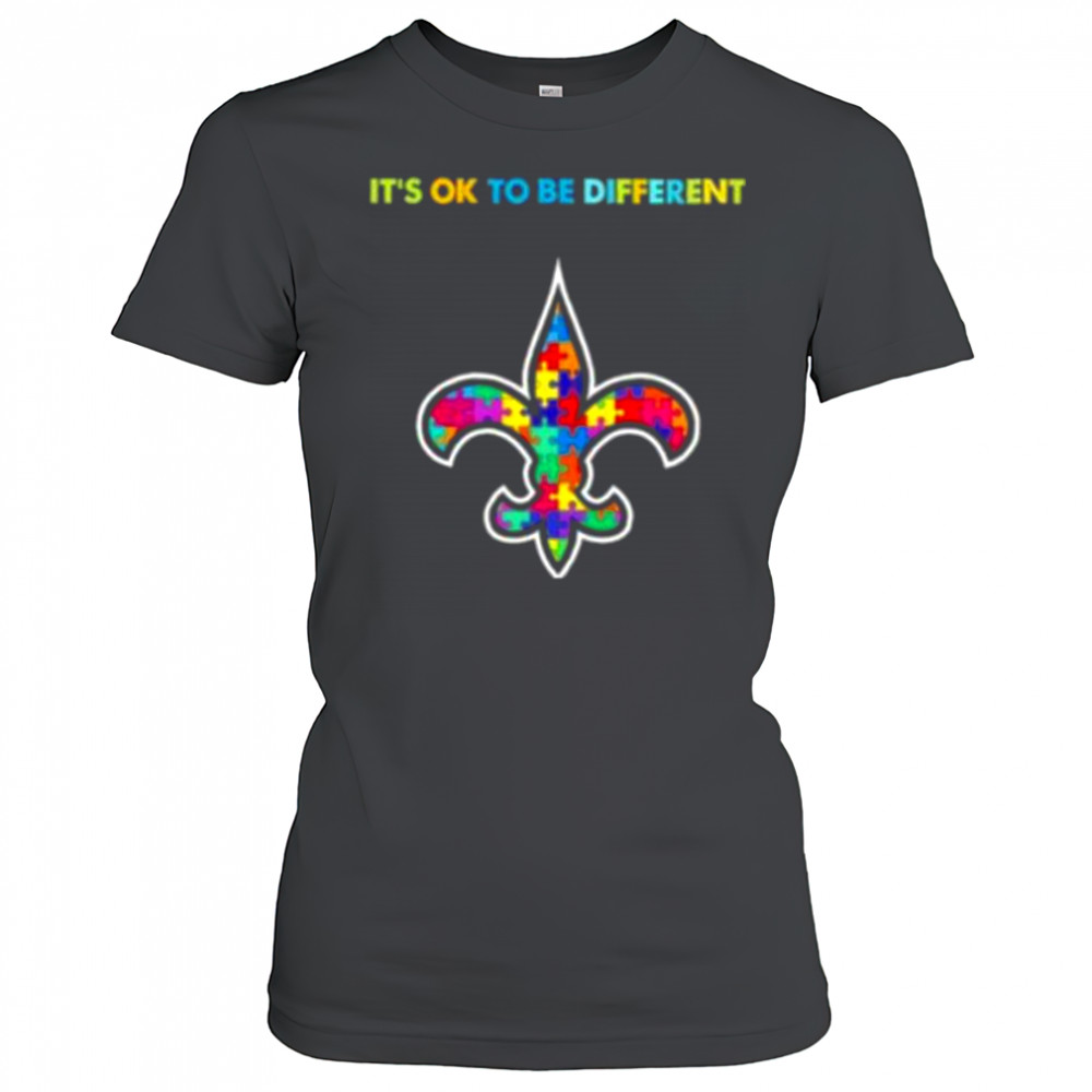 New Orleans Saints Autism awareness It’s ok to be different Shirt Women's T-shirt