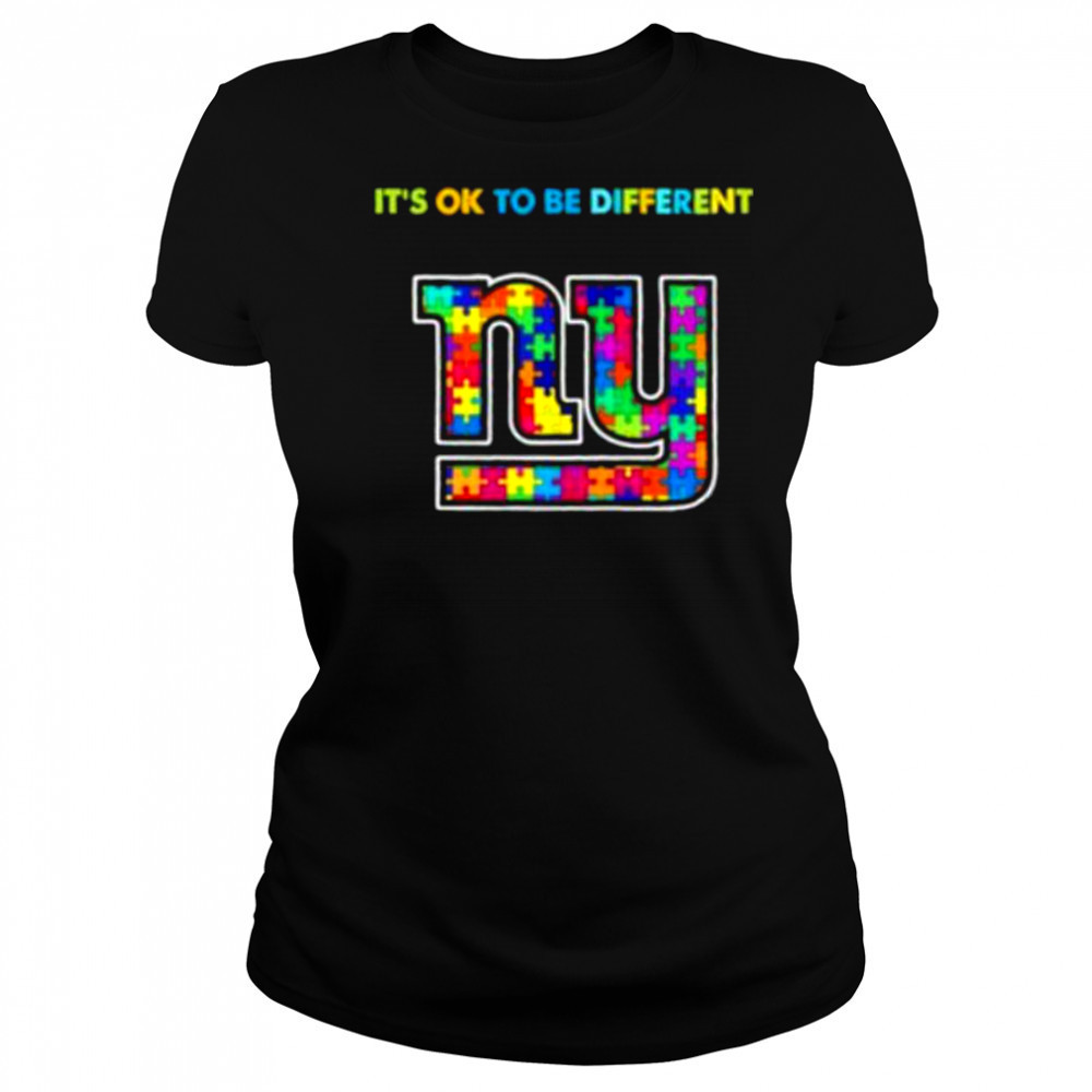 New York Giants x Autism awareness it’s ok to be different Shirt Women's T-shirt