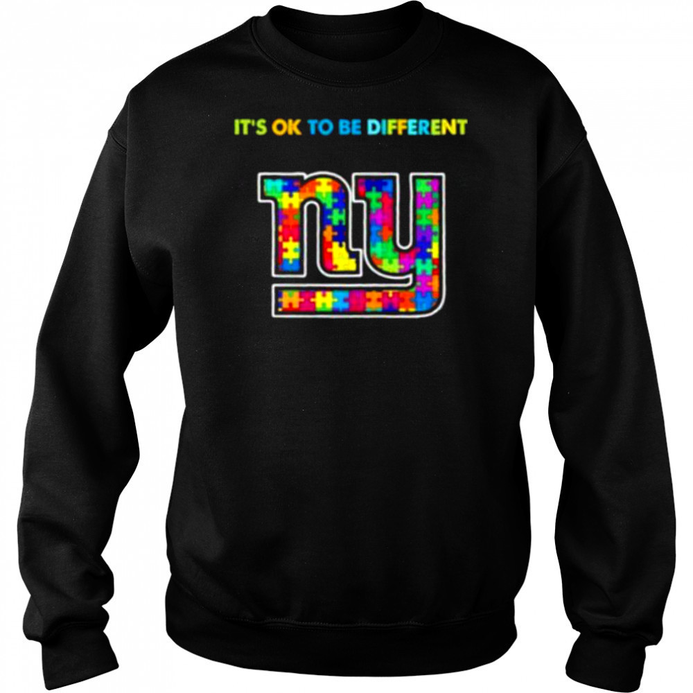 New York Giants x Autism awareness it’s ok to be different Shirt Hoodie