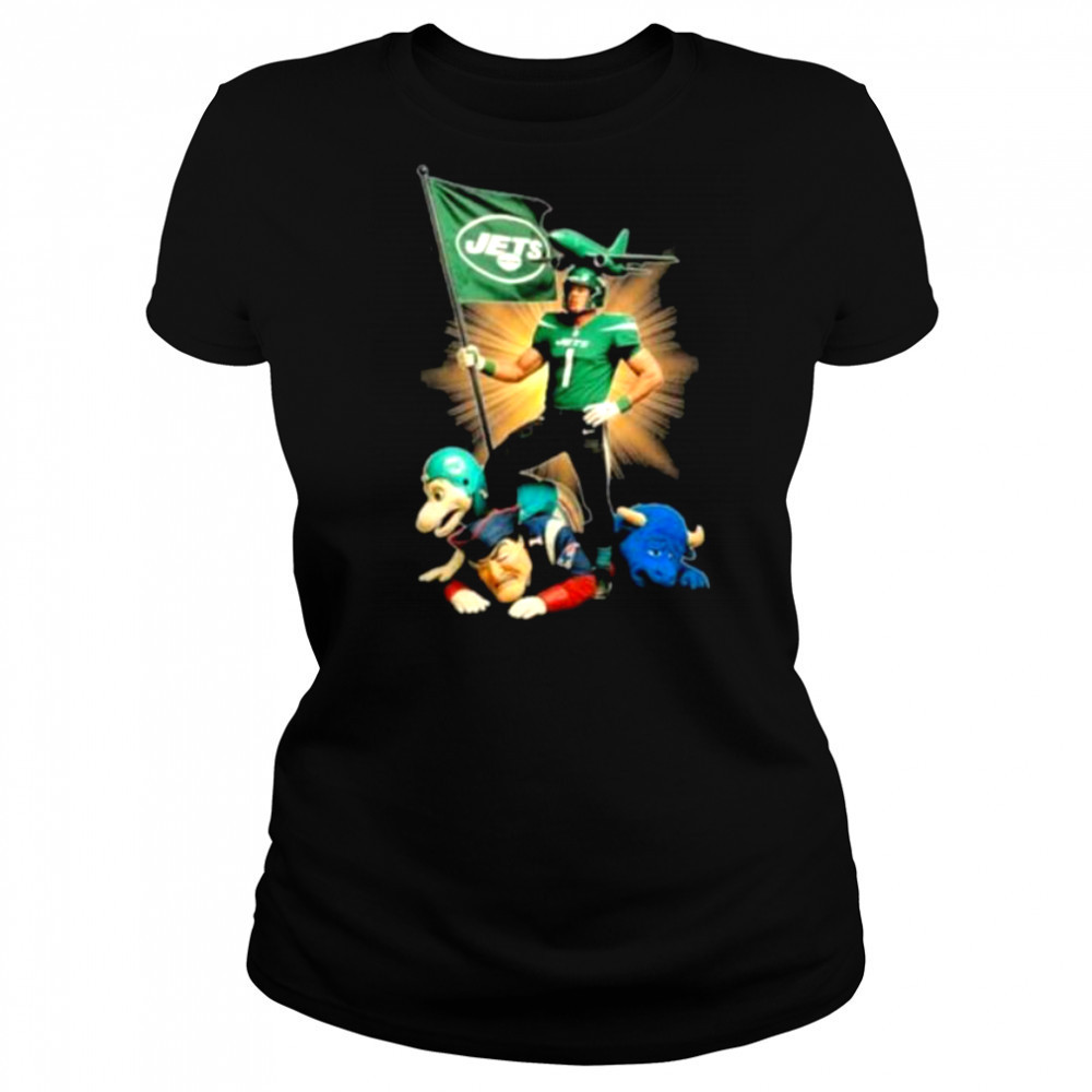 Official New York Jets Mascot Plant The Flag On NFL Teams Shirt Women's T-shirt