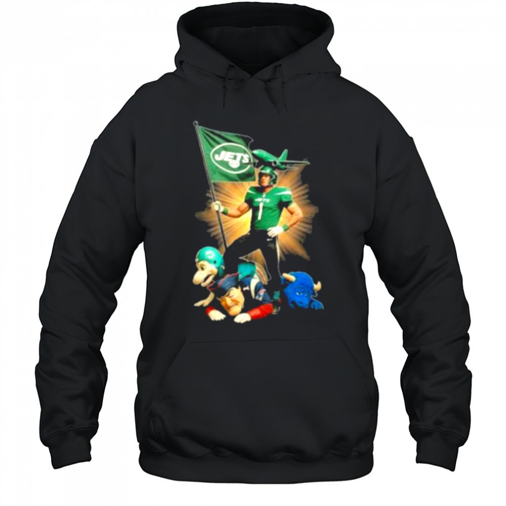 Official New York Jets Mascot Plant The Flag On NFL Teams Shirt Hoodie