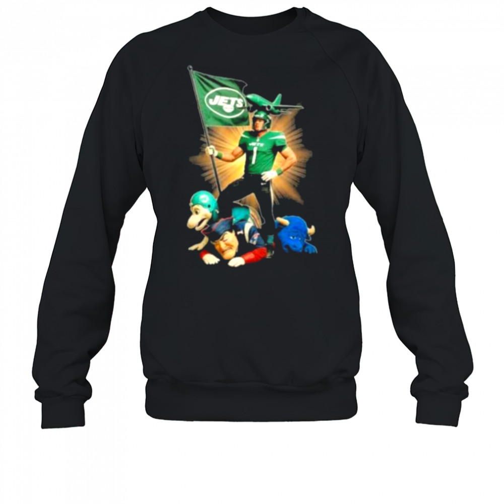 Official New York Jets Mascot Plant The Flag On NFL Teams Shirt Sweatshirt