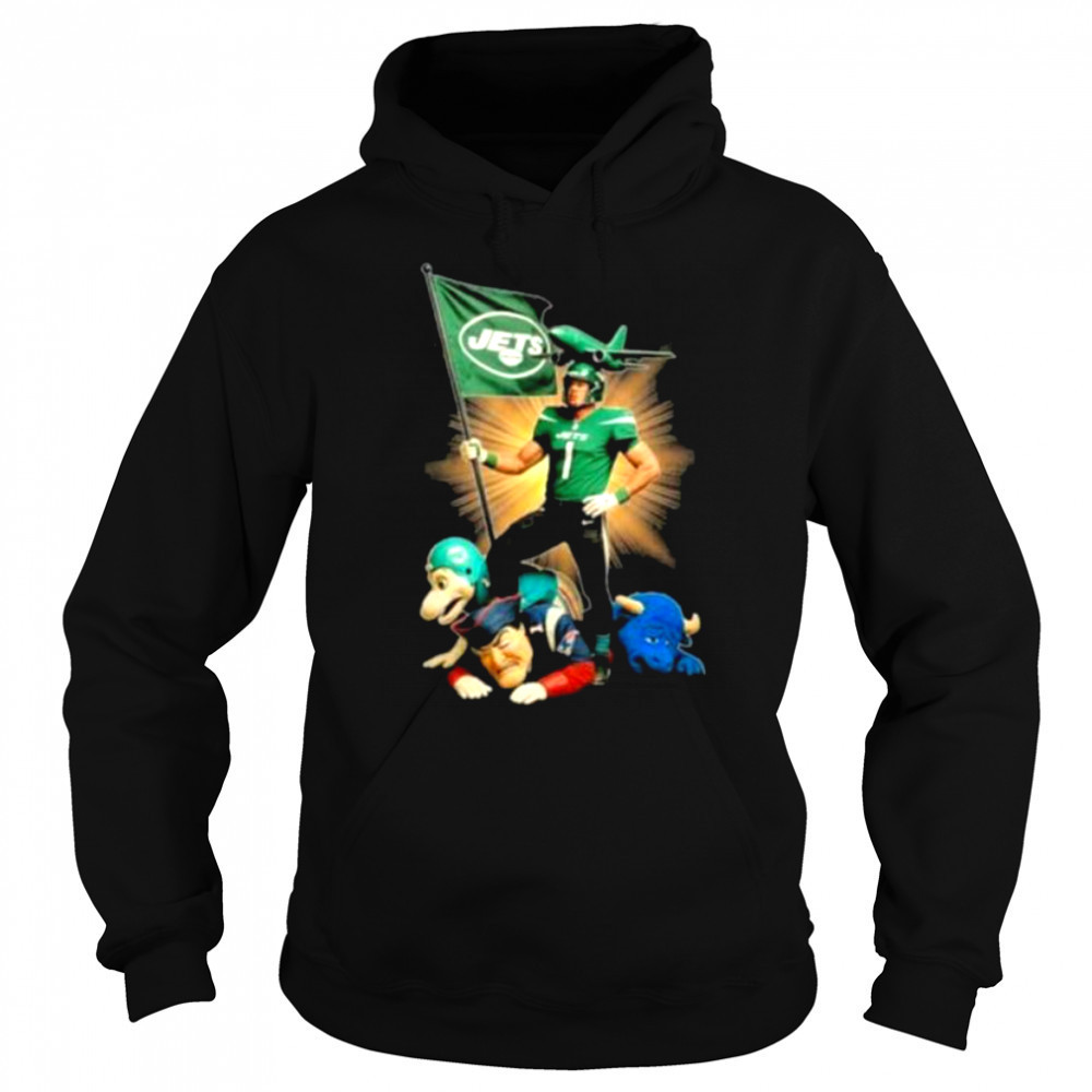 Official New York Jets Mascot Plant The Flag On NFL Teams Shirt Sweatshirt