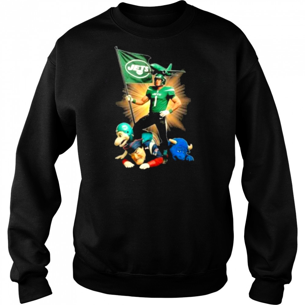 Official New York Jets Mascot Plant The Flag On NFL Teams Shirt Hoodie