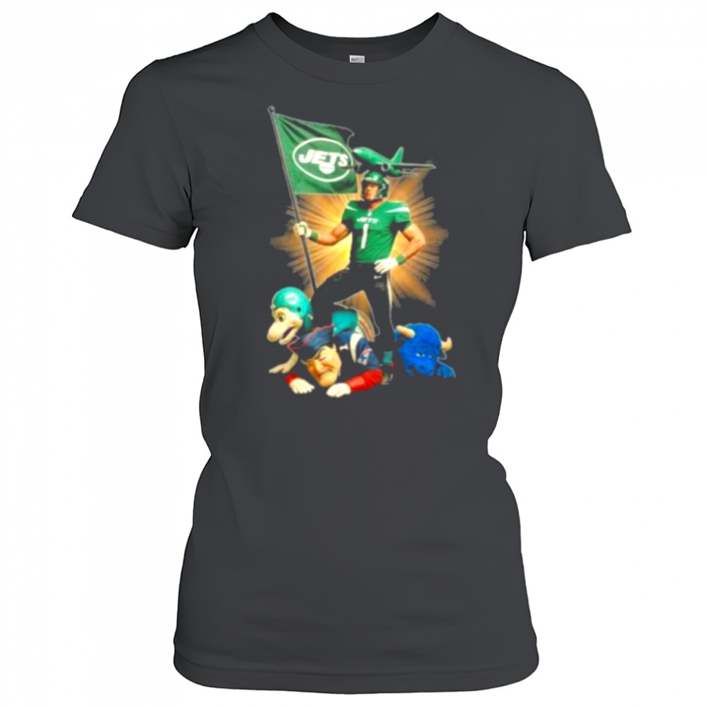Official New York Jets Mascot Plant The Flag On NFL Teams Shirt Women's T-shirt