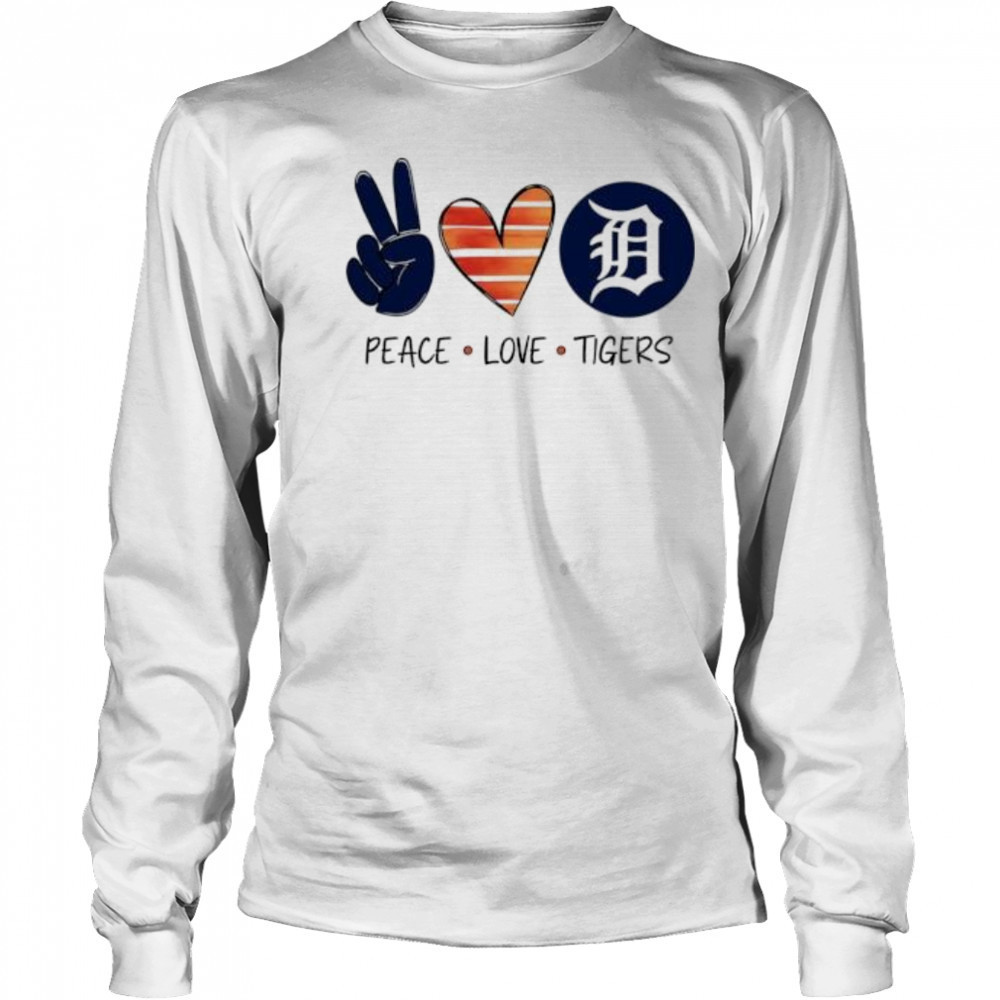 Peace Love Tigers shirt Long Sleeved