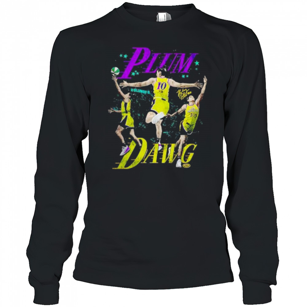 Plum Dawg retro shirt Long Sleeved