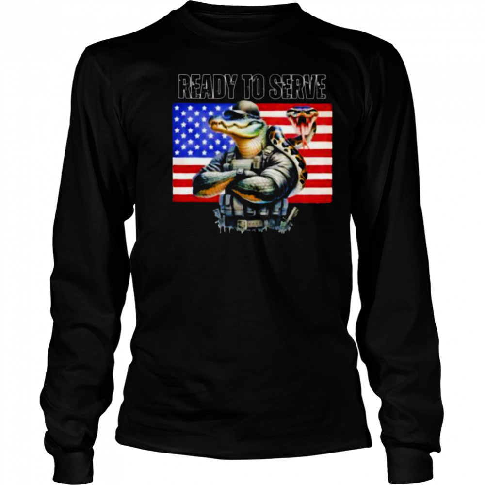 Ready to serve Alligator Alcatraz shirt Long Sleeved