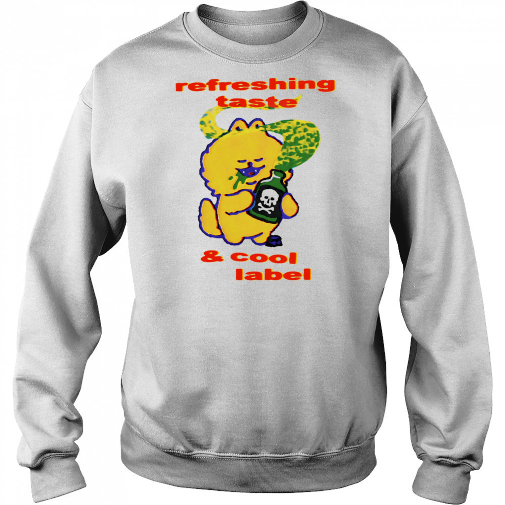 Refreshing taste and cool label shirt Hoodie